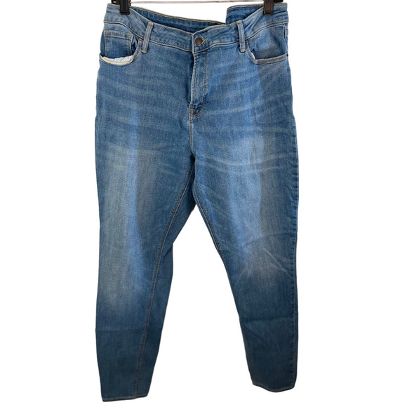 Old Navy Light Wash Rockstar Skinny Jeans Plus Size 16 Long Western Casual - Picture 1 of 10